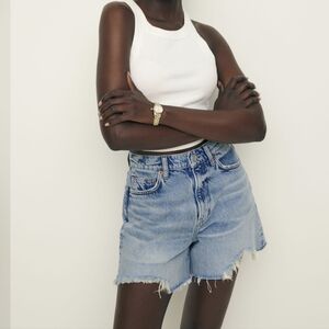 Reformation Wilder High Rise Relaxed Jean Shorts
